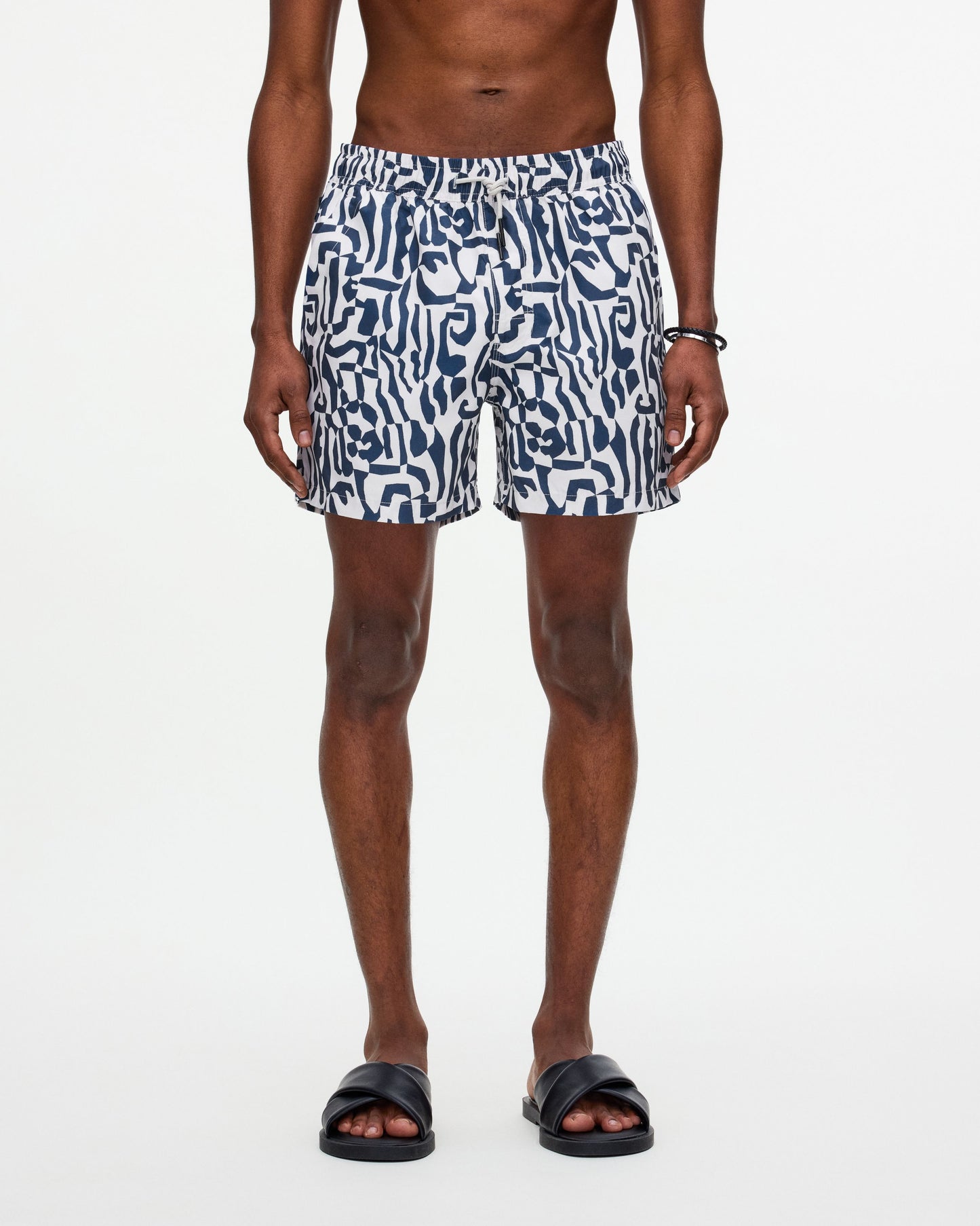 Marbling Swim Short - Blue