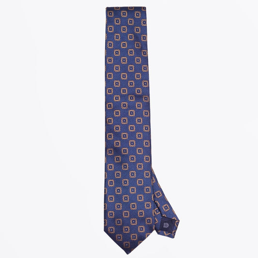 - The Silk Woven Tie - Navy