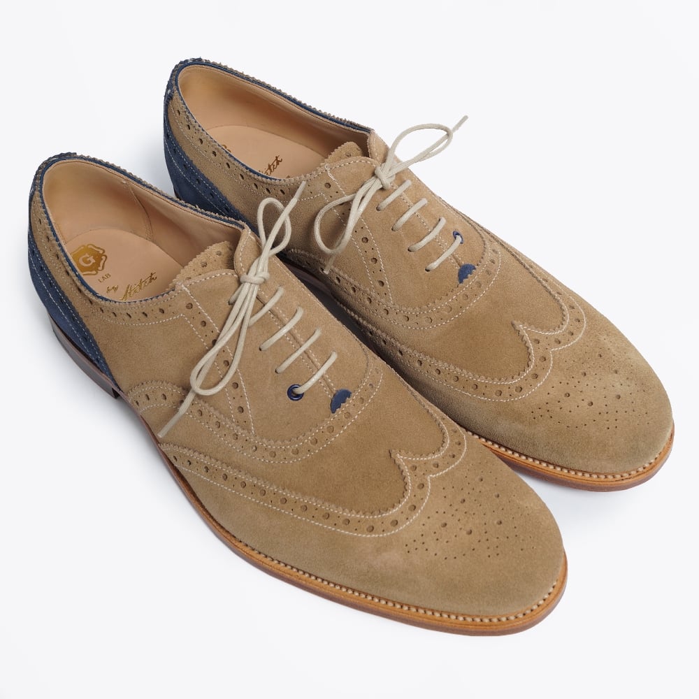 - G-Lab "SEBASTIAN" Suede Brogue - Mushroom