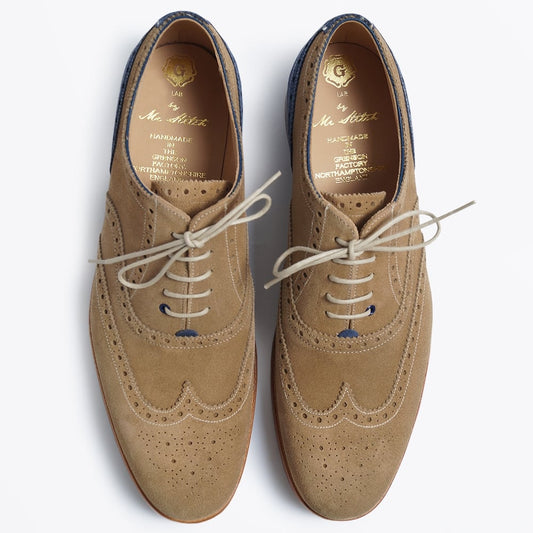 - G-Lab "SEBASTIAN" Suede Brogue - Mushroom