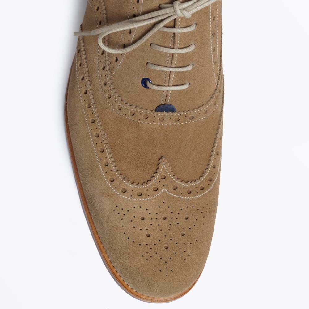 - G-Lab "SEBASTIAN" Suede Brogue - Mushroom