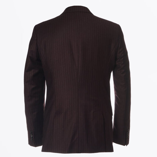 Houston Pin Stripe Blazer - Burgundy