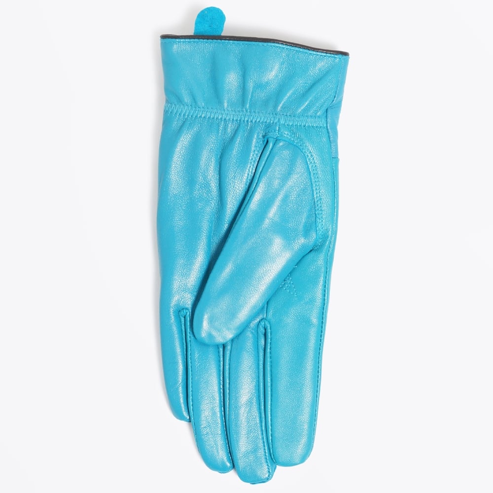 - Rabbit Fur Gloves - Turquoise