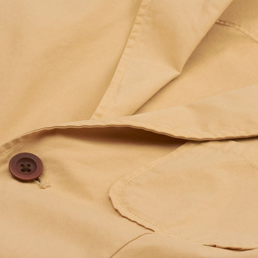 - Cotton Blazer - Warm Almond