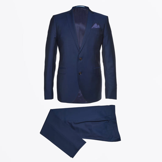 - Sherman Brandon Mohair Suit - Navy