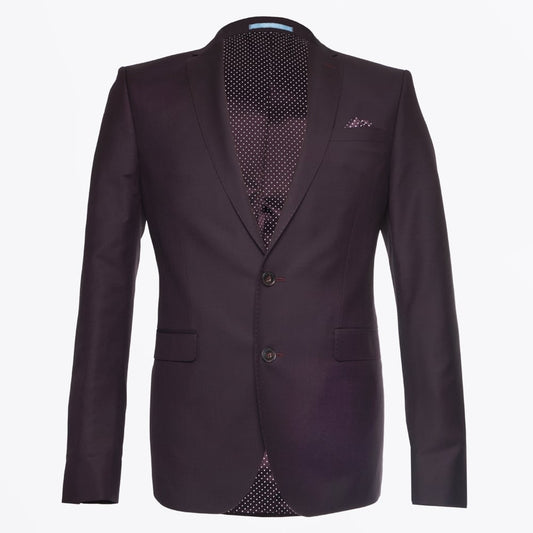 - Sherman Brandon Mohair Suit - Burgundy