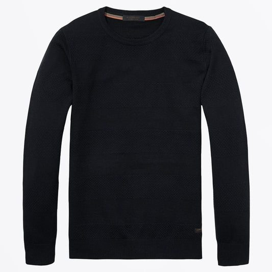 - Crewneck Pullover Knit - Night