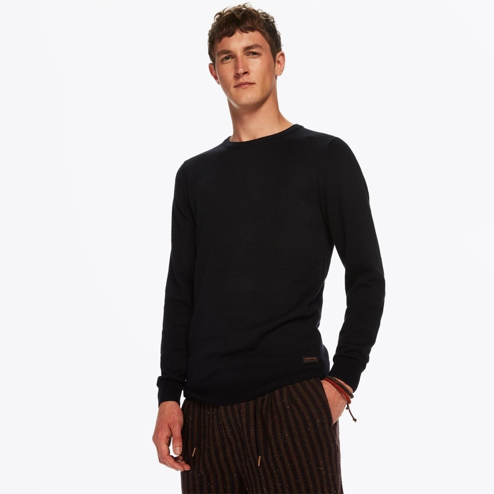 - Crewneck Pullover Knit - Night