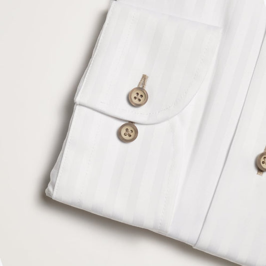 - Camouflage Insert Shirt - White