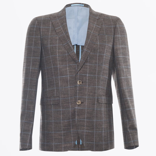 - Star Dandy Check Blazer - Brown