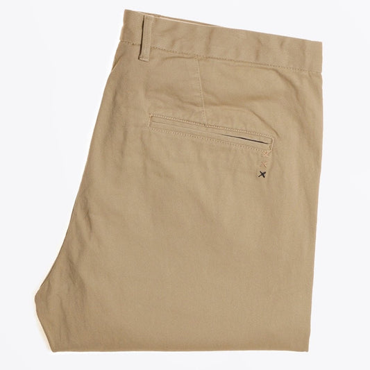 - Stuart - Regular Slim Fit Chinos - Sand
