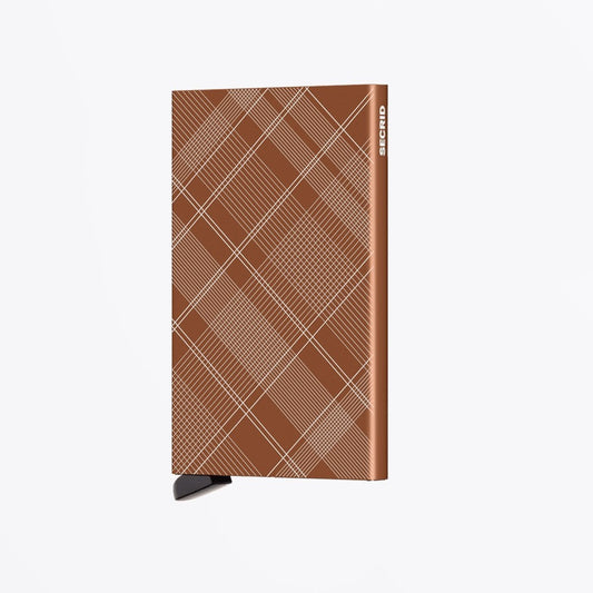 Laser Card Protector - Tartan Rust