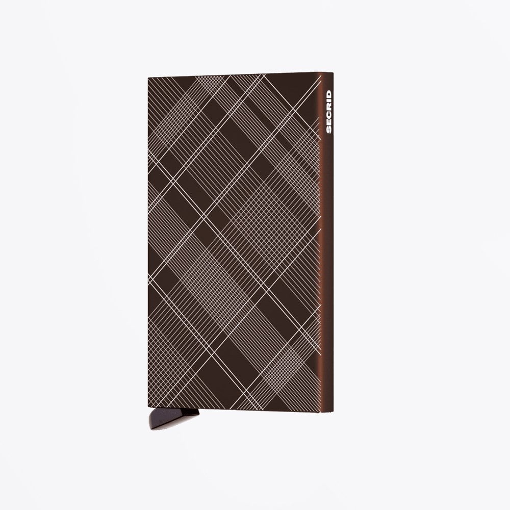Secrid Laser Card Protector - Tartan Brown
