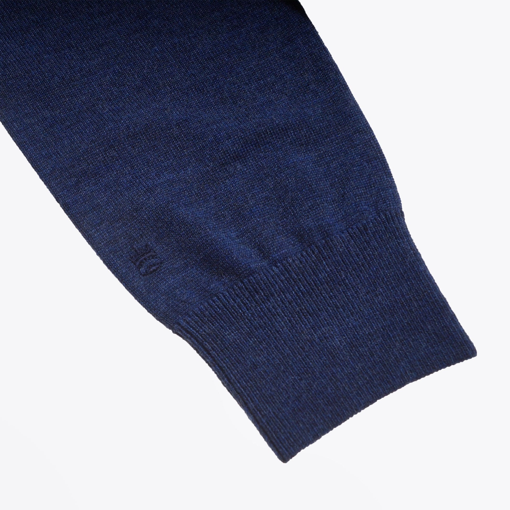 Thomas Merino Roll-neck Knit - Blue