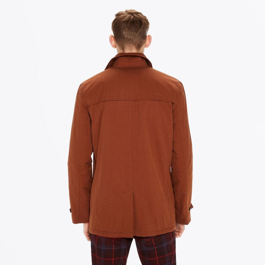 - Double-breasted Trench Coat - Rust