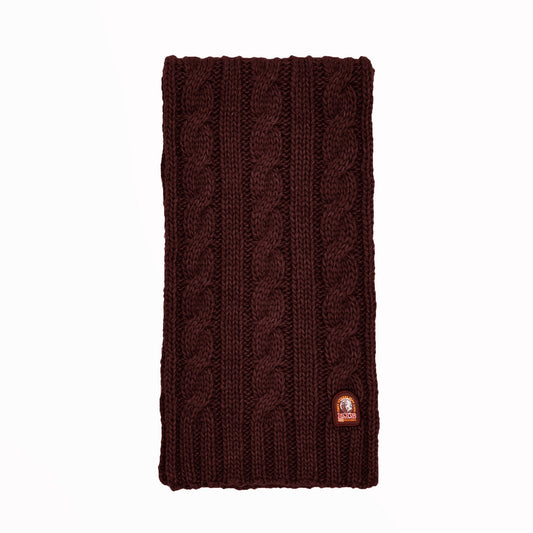 - Cable Knit Scarf - Burgundy