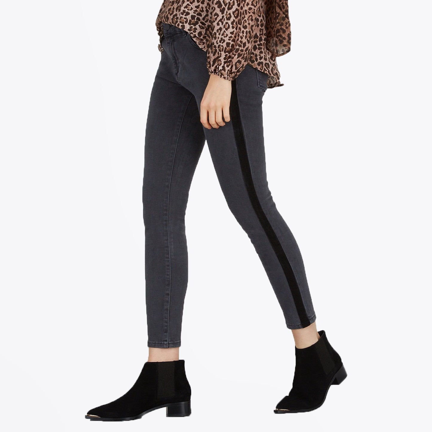 Margaux Skinny Ankle Jeans - Black