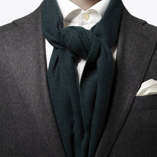 - Wool Scarf - Dark Green