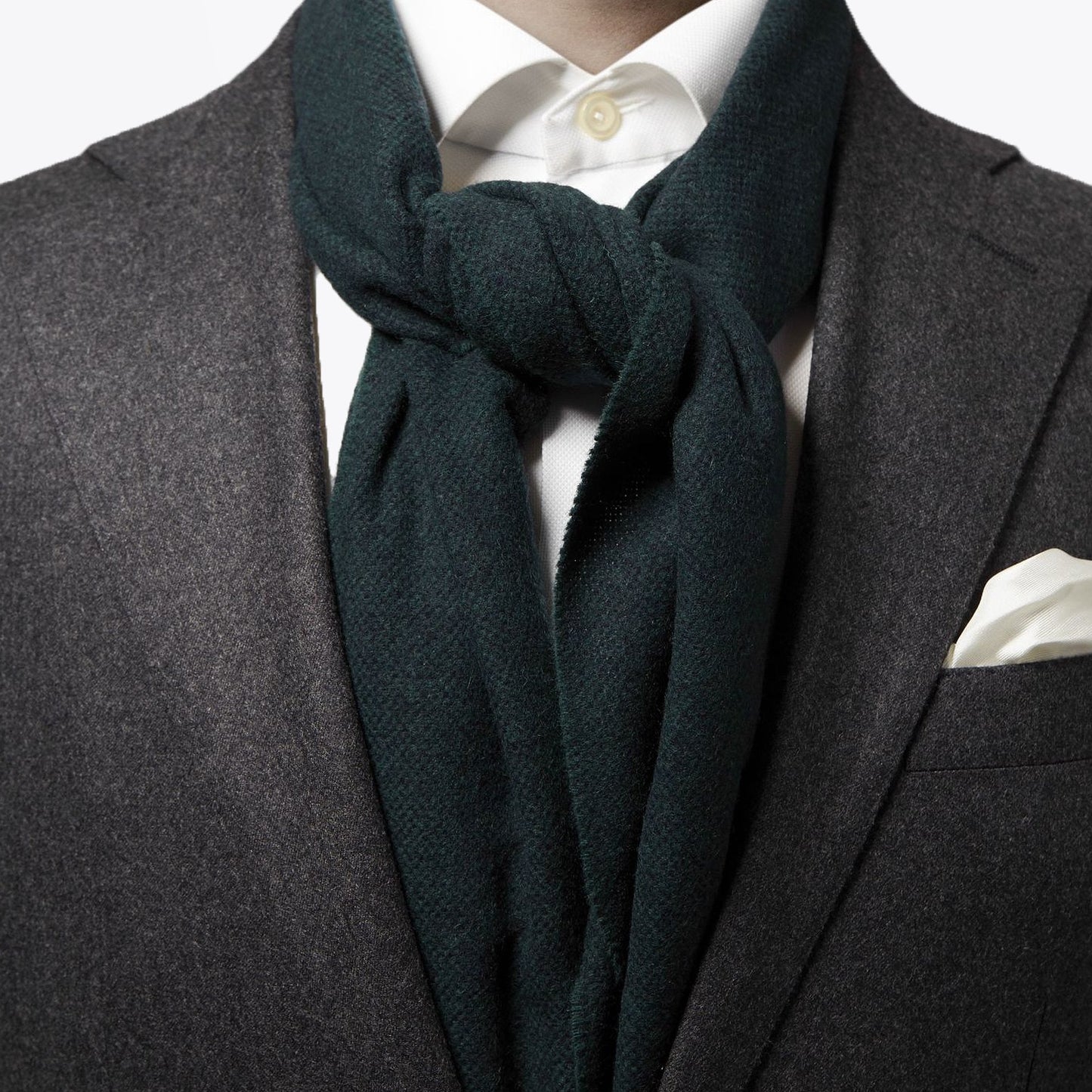 - Wool Scarf - Dark Green