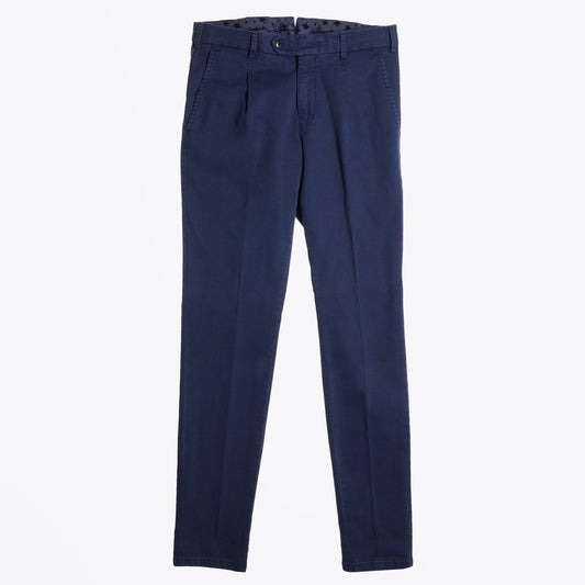 Leo - Super Stretch Textured Chinos - Blue