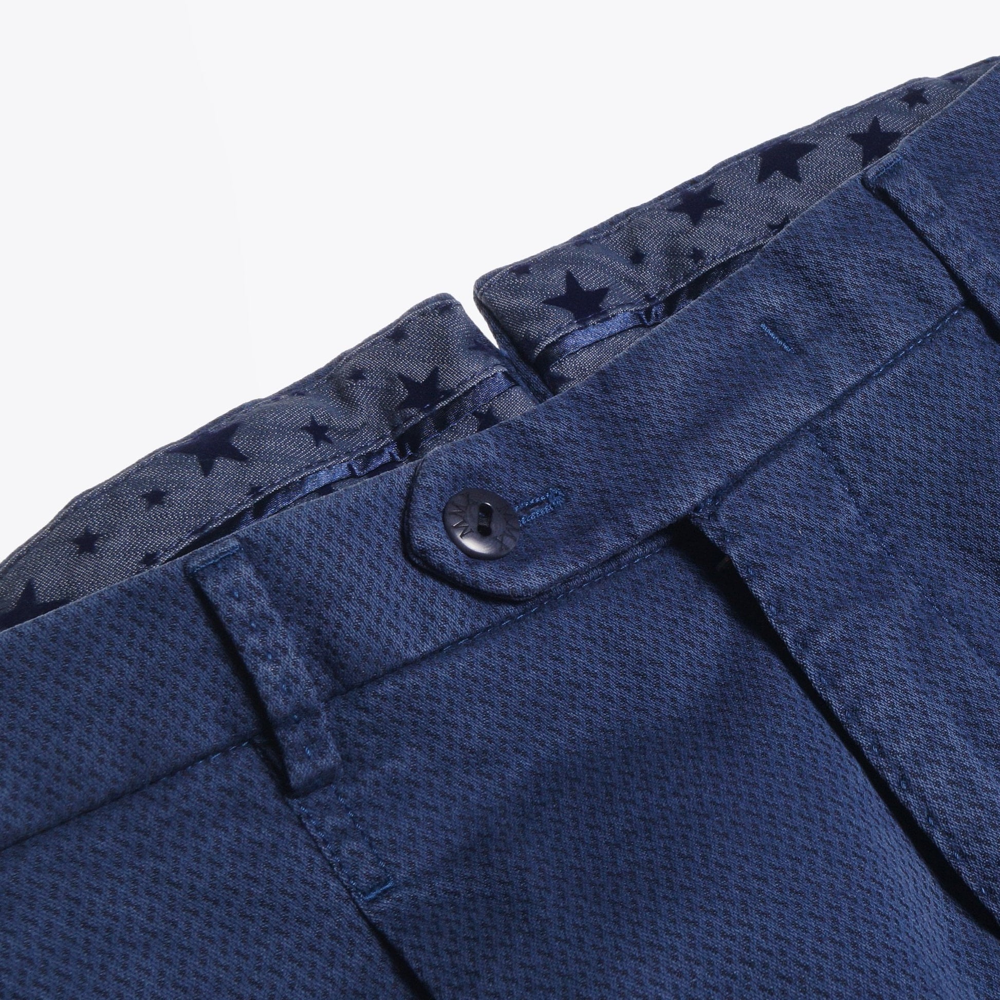 MMX Leo - Super Stretch Textured Chinos - Blue