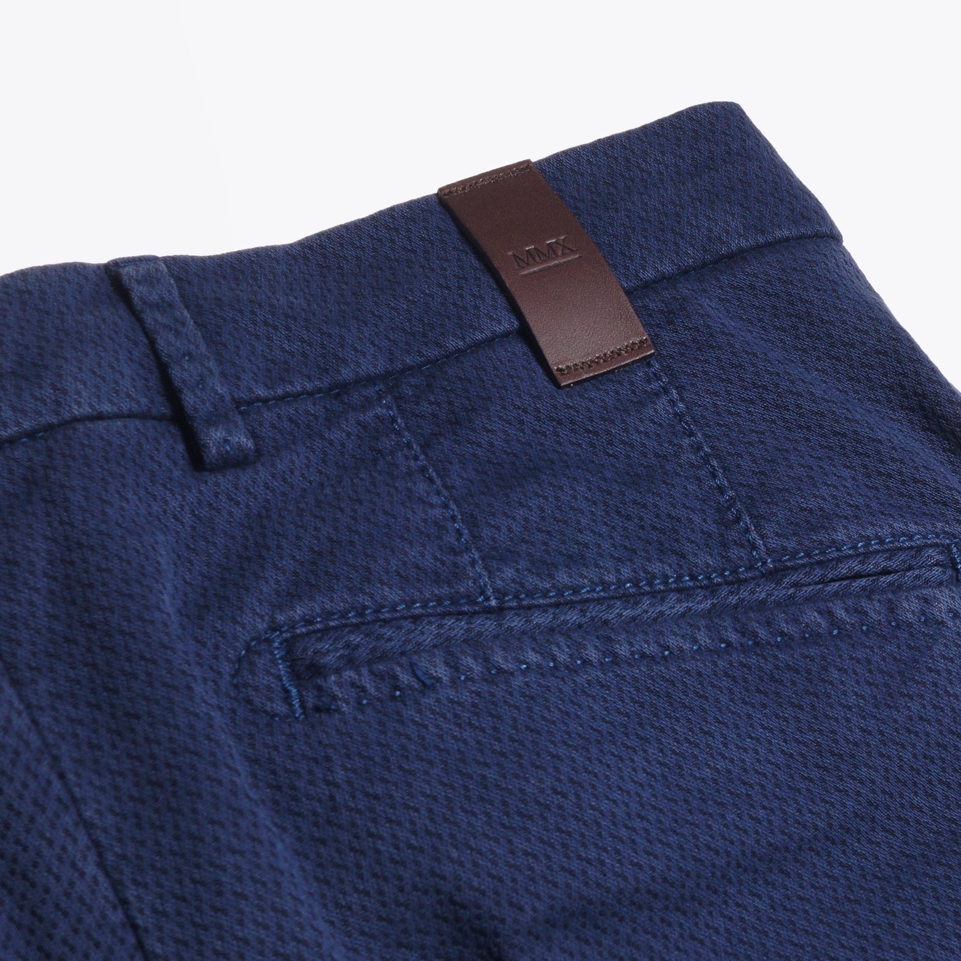 MMX Leo - Super Stretch Textured Chinos - Blue