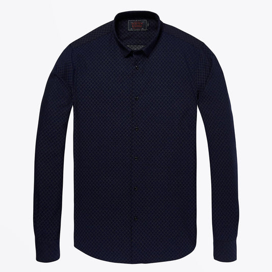- Classic Weave Shirt - Navy