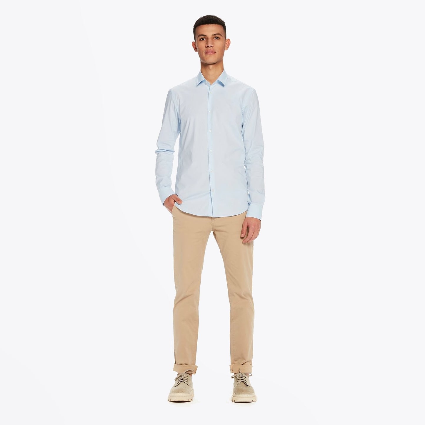 - Classic Oxford Shirt - Light Blue