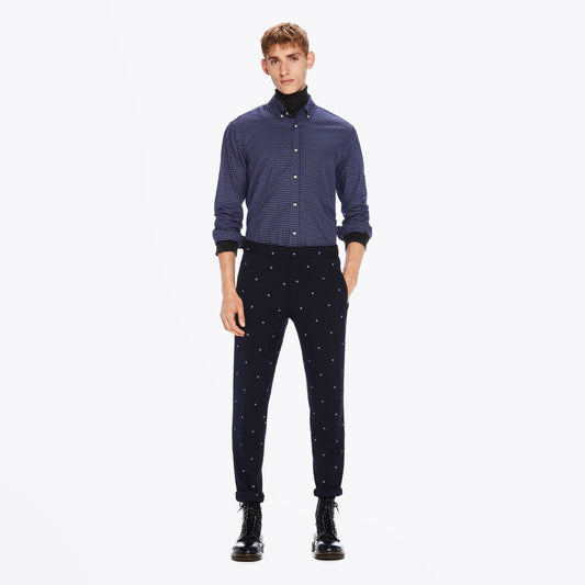 - Classic Cotton Shirt - Navy