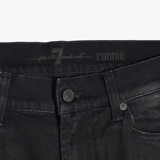 - Ronnie Stripe Luxe Performance Jeans - Black
