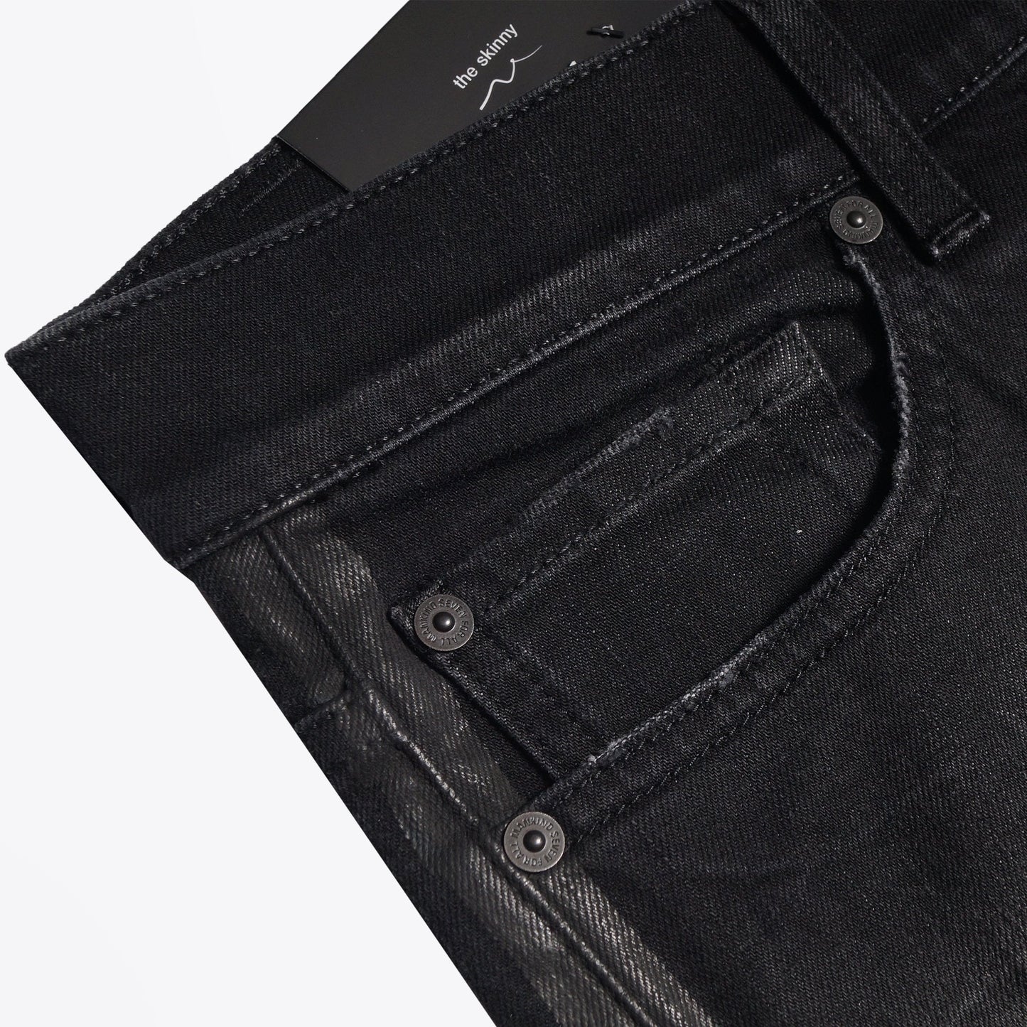 - Ronnie Stripe Luxe Performance Jeans - Black
