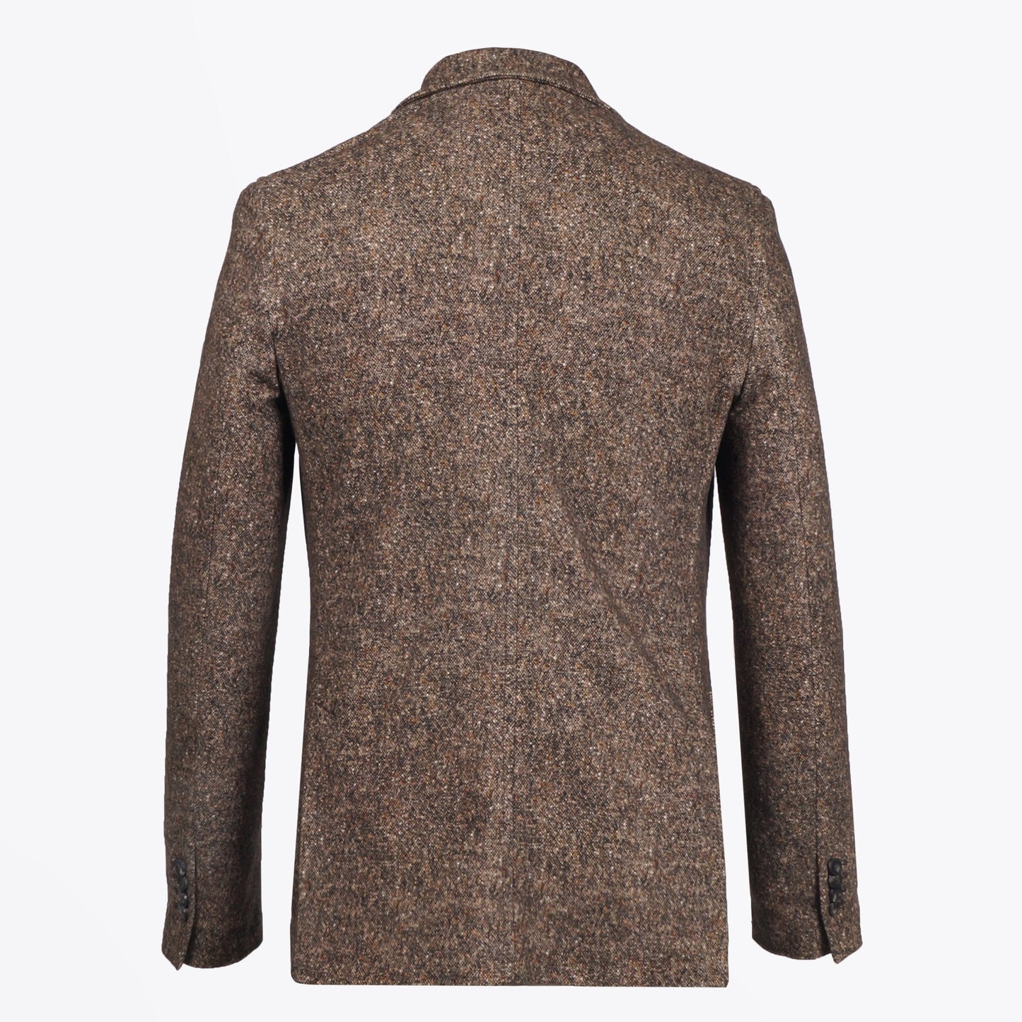 - Printed Tweed Blazer - Sand