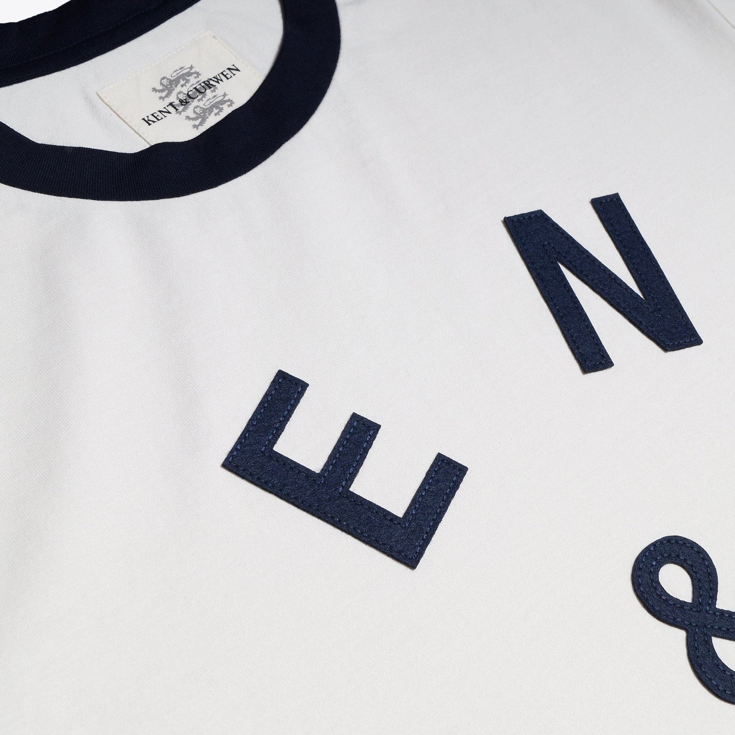 K&C Logo T-Shirt - White/Navy
