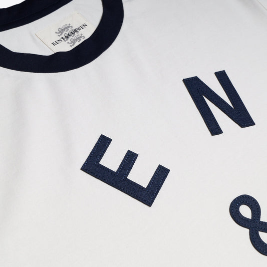 K&C Logo T-Shirt - White/Navy