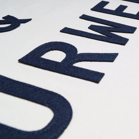K&C Logo T-Shirt - White/Navy