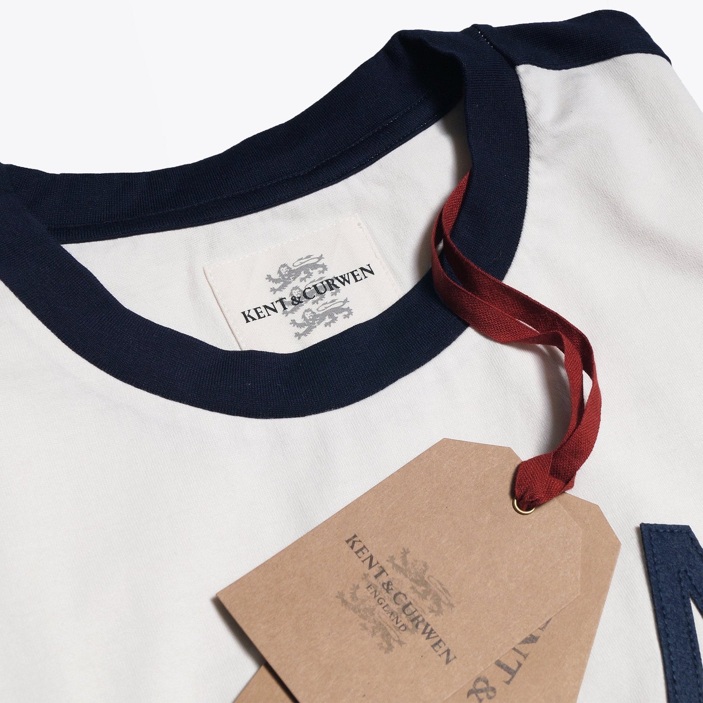 K&C Logo T-Shirt - White/Navy
