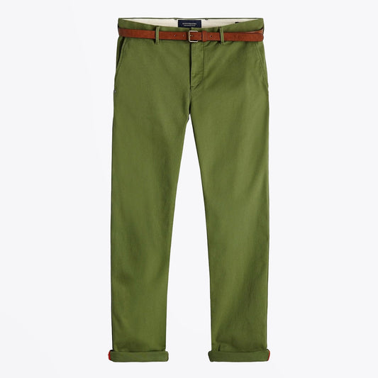 - Stuart - Regular Slim Fit Chinos - Green