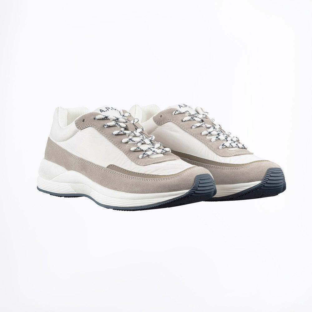 - Two-Tone Sneaker - White/Beige