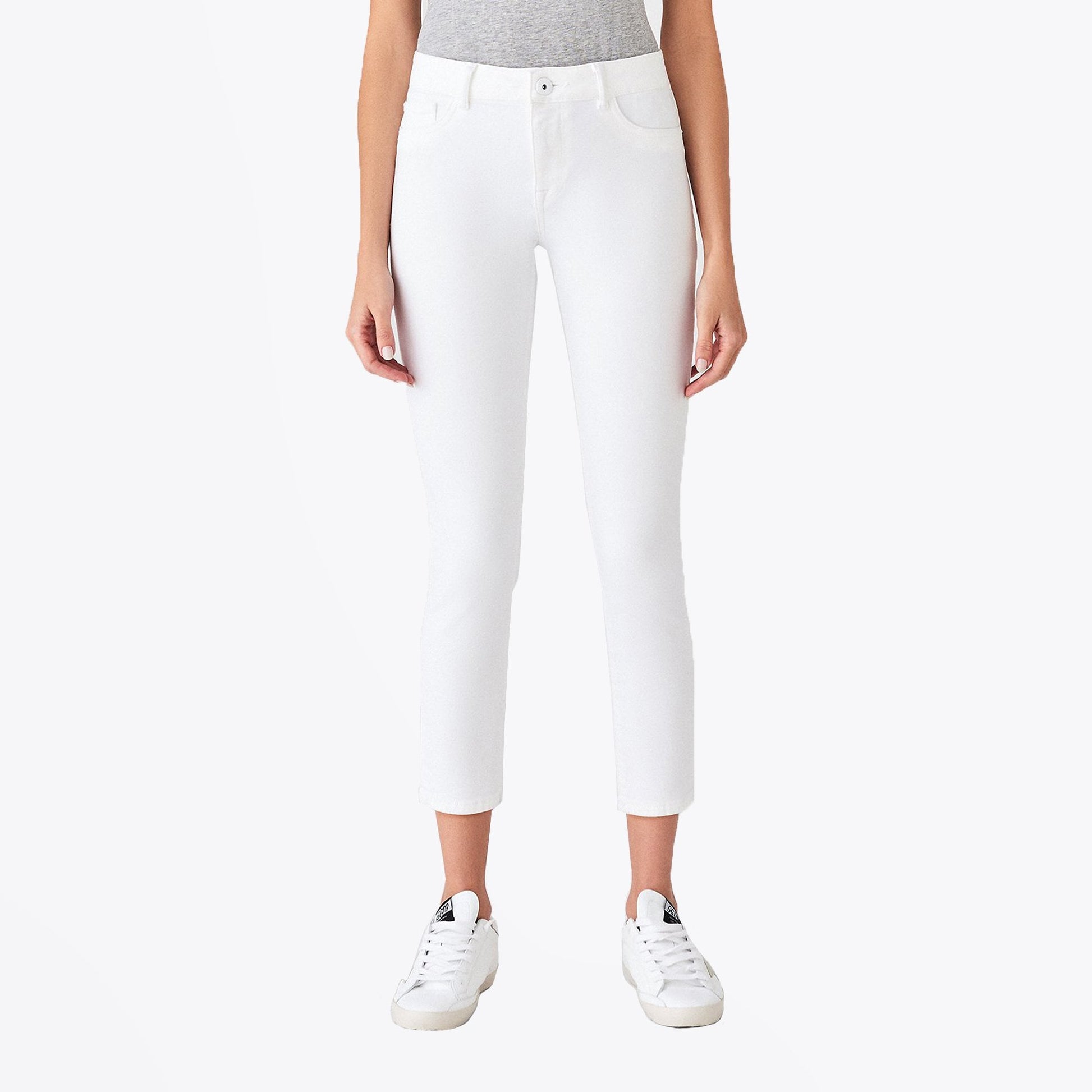 DL1961 Florence Skinny Crop Jeans - Porcelain