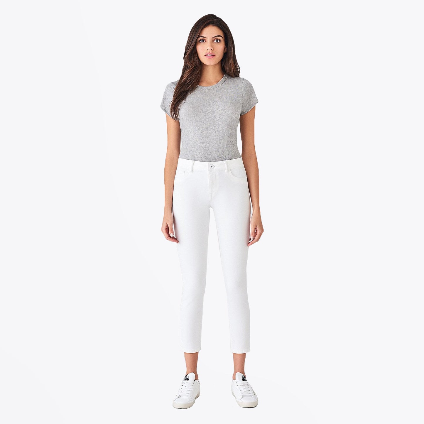 Florence Skinny Crop Jeans - Porcelain