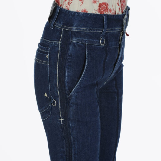 - Concise - Mid Blue Slim Leg Jeans