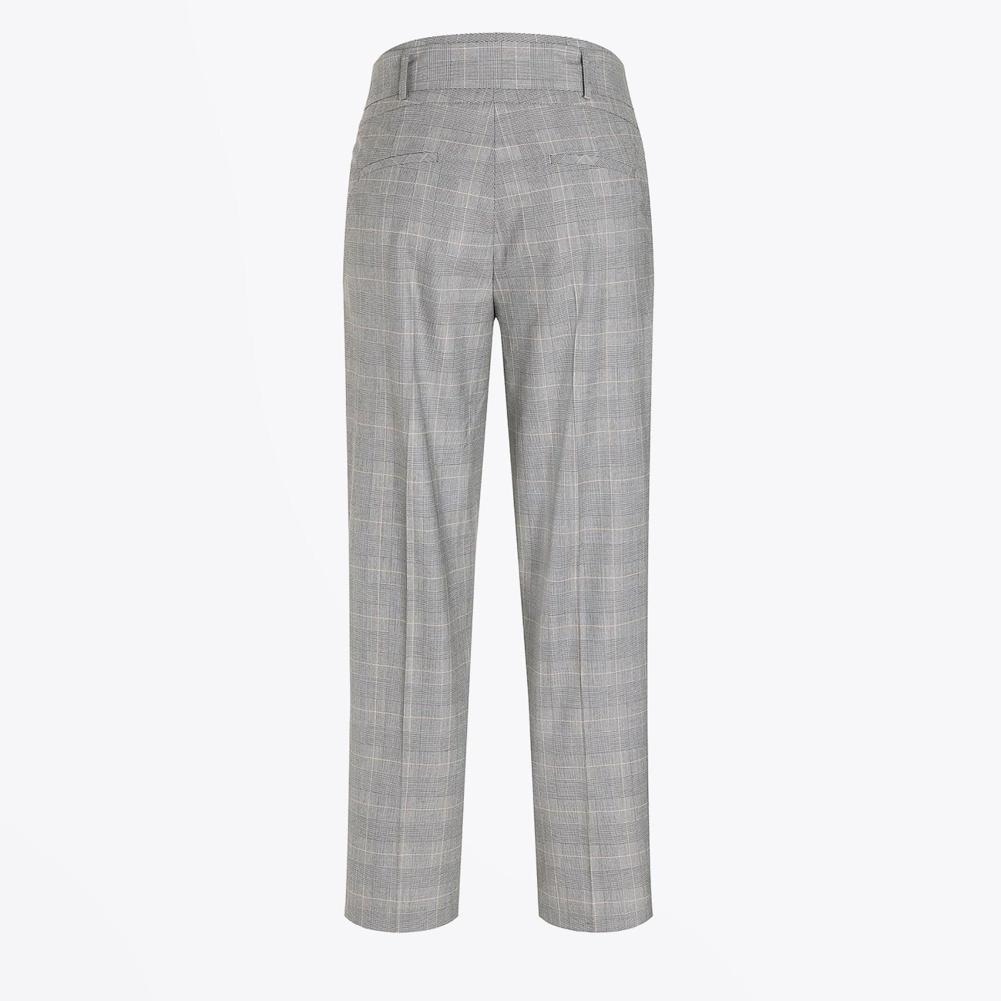 Cambio Kristine Checked Belted Pants - Grey