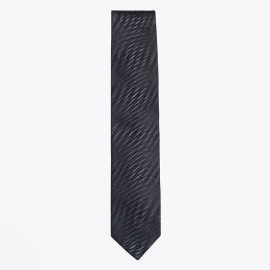 - Silk Dot Tie - Navy