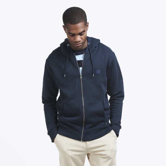 - Zipper Hoodie - Dark Navy