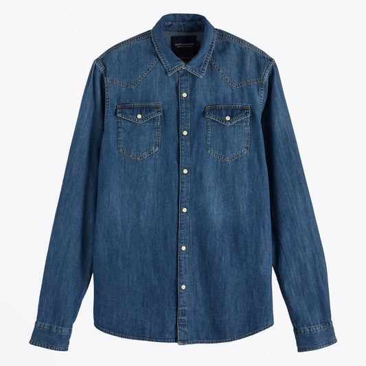 - Denim Western Shirt - Indigo