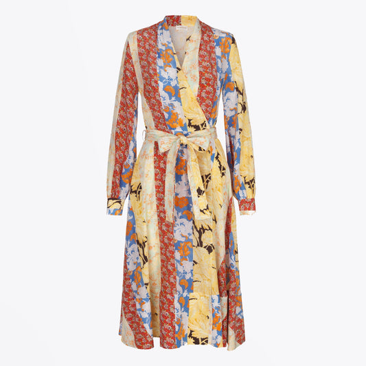 - Reflection Wrap Dress - Floral Wallpaper