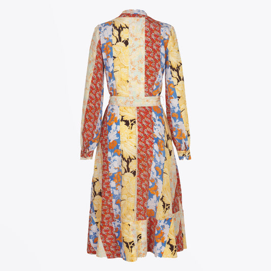 - Reflection Wrap Dress - Floral Wallpaper