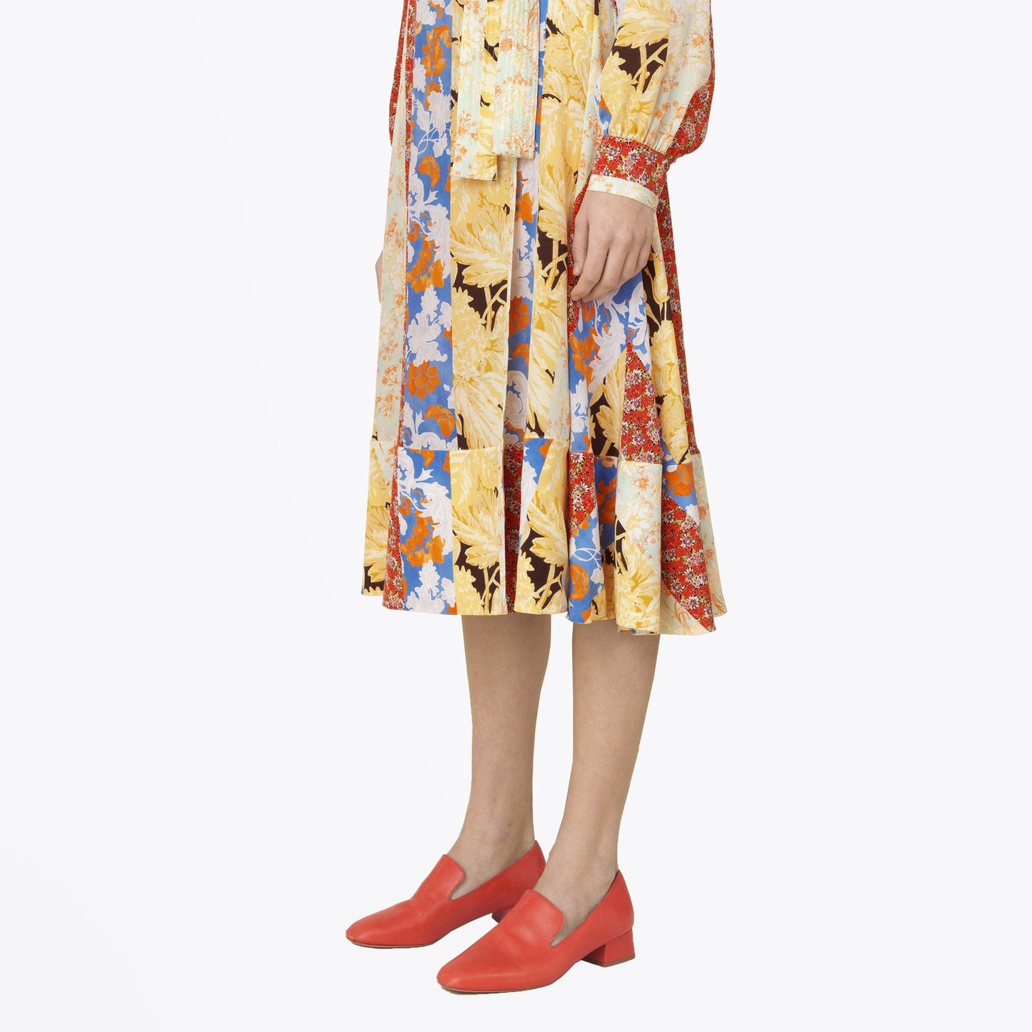 - Reflection Wrap Dress - Floral Wallpaper