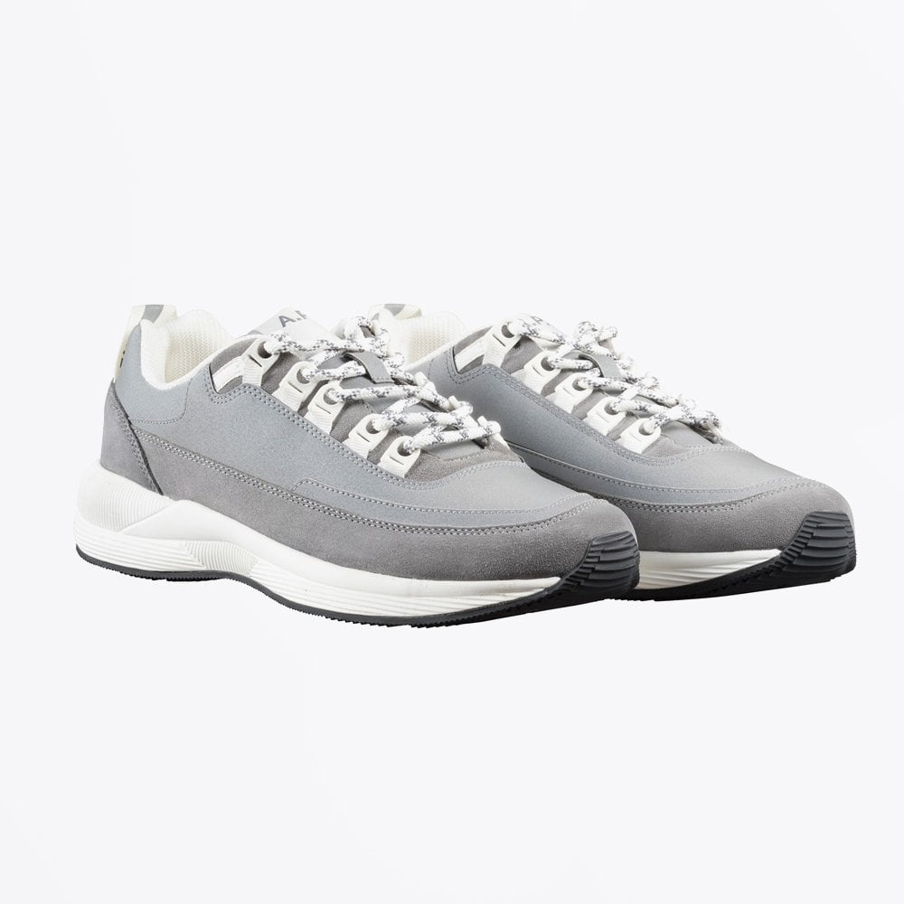 - Two-Tone Sneaker - Silver/Grey