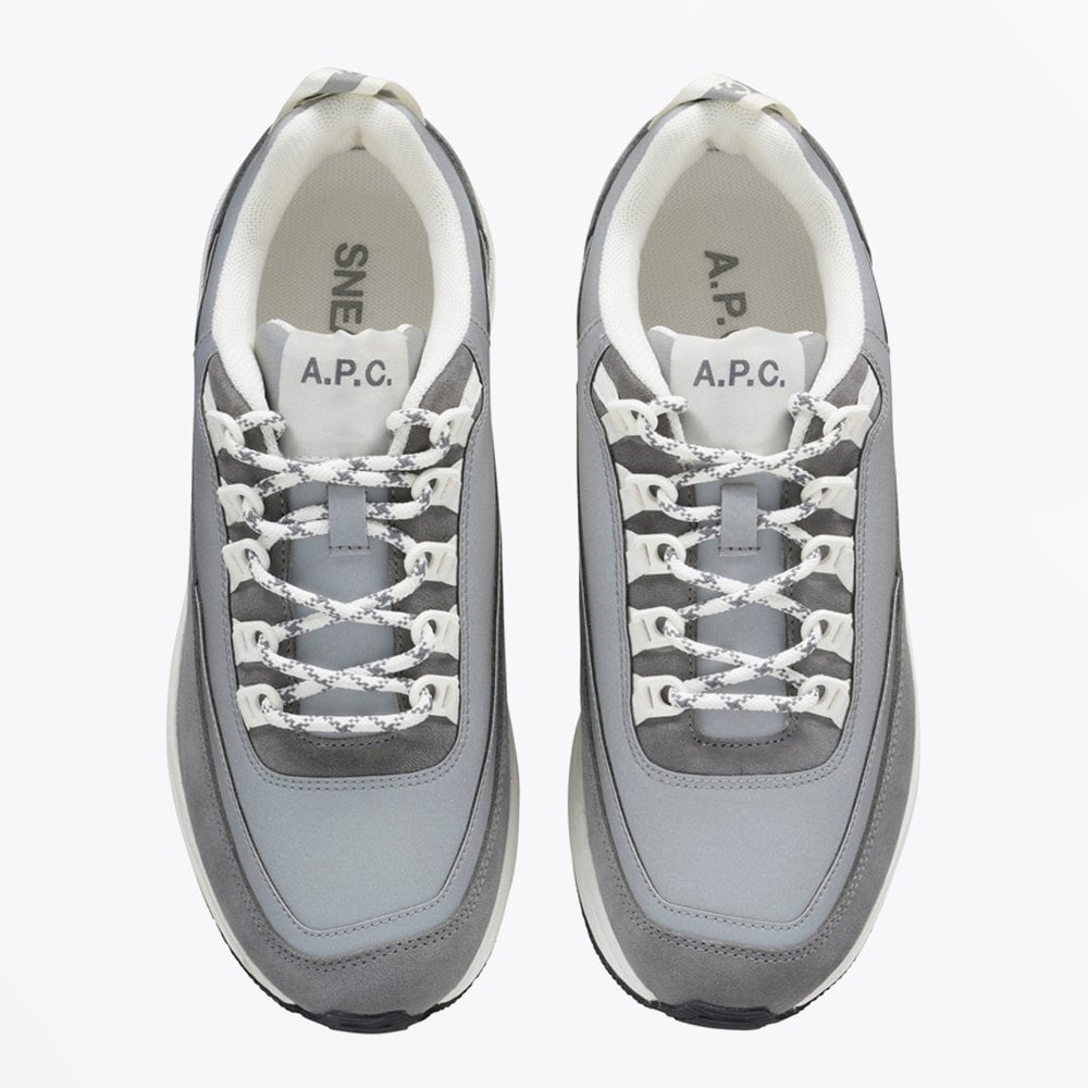 - Two-Tone Sneaker - Silver/Grey